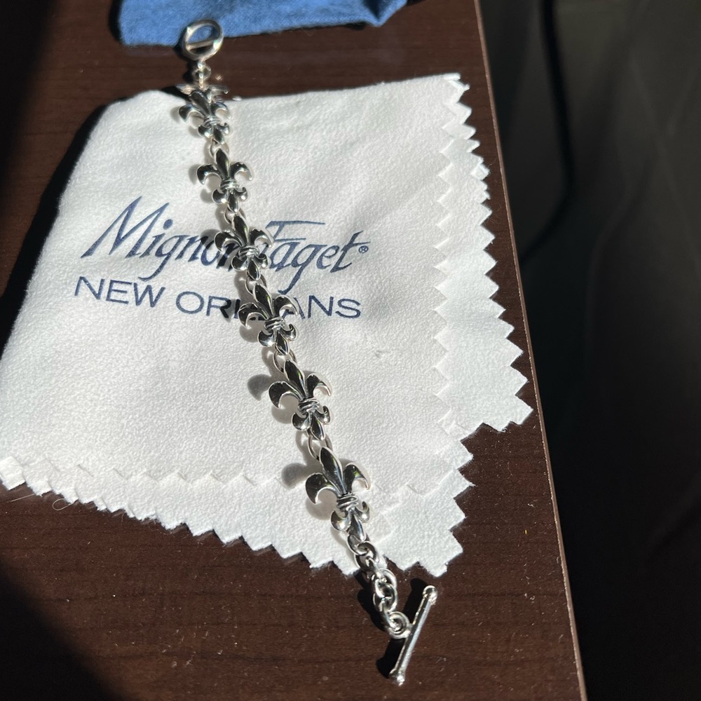 Mignon Faget Fleur De Lis Linking Bracelet